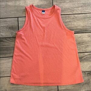 Old Navy Luxe Ribbed Tank in Coral